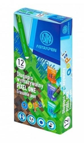 Długopis wymazywalny 0,6mm Pixel nieb.(12szt)ASTRA