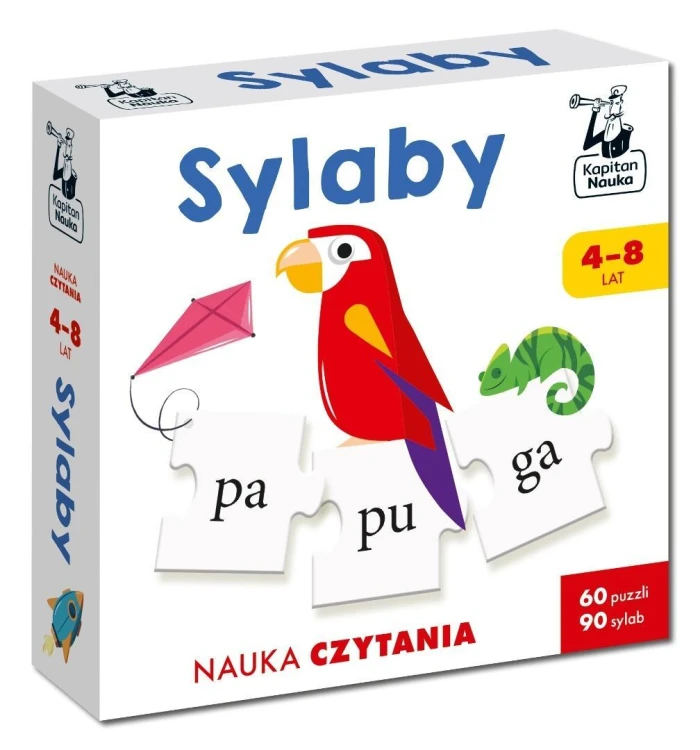 Sylaby. Puzzle do nauki czytania