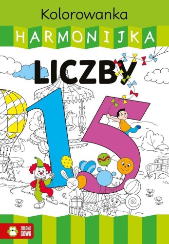 Kolorowanka harmonijka. Liczby, Justyna Zalewska