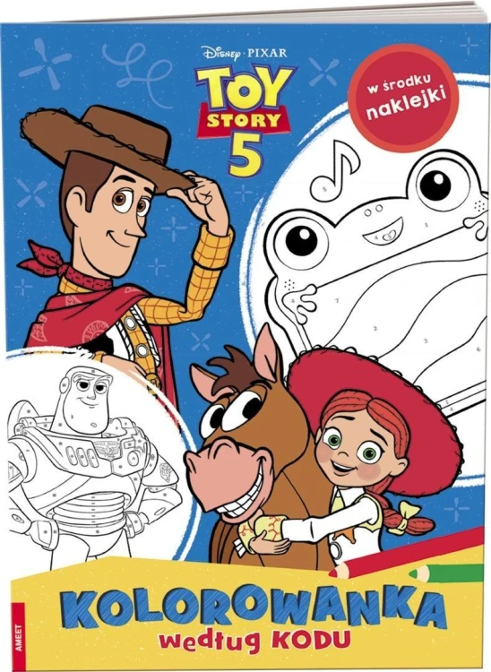 Disney Toy Story 5. Kolorowanka według kodu
