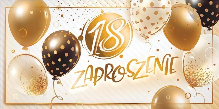 Zaproszenie na 18 Urodziny Z196 (5szt)