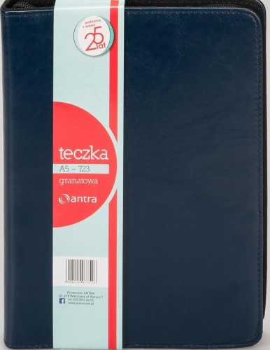 Teczka z kalkulatorem A5 723 granatowa, Antra