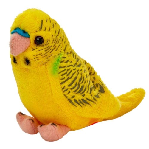 Papuga falista żółta 13cm, Beppe