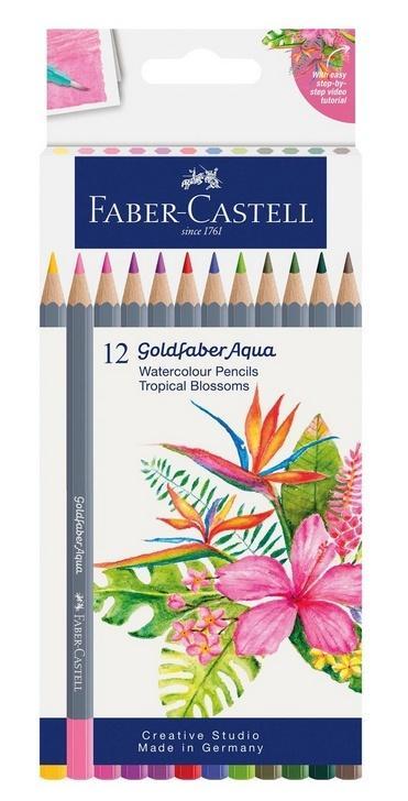Kredki akwarelowe GoldfaberAqua 12kol FABER CASTEL