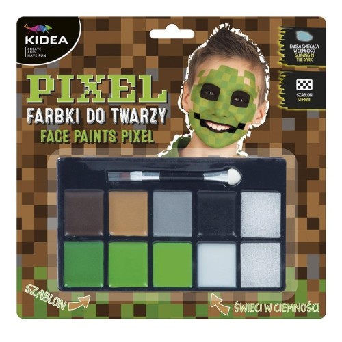 Farbki do twarzy Pixel 8 kolorów KIDEA, DERFORM