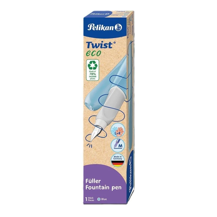 Pióro wieczne Twist Eco M niebieskie, PELIKAN