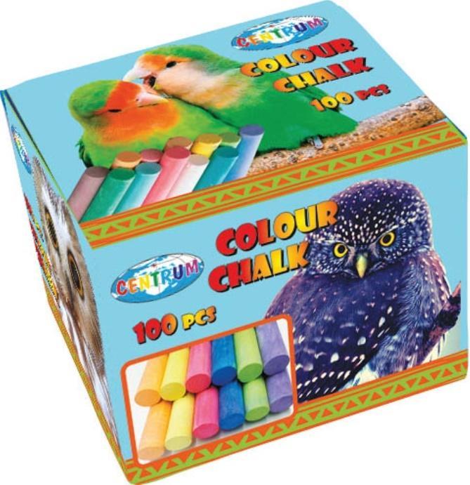 Kreda tablicowa kolorowa 100szt 80373, Centrum