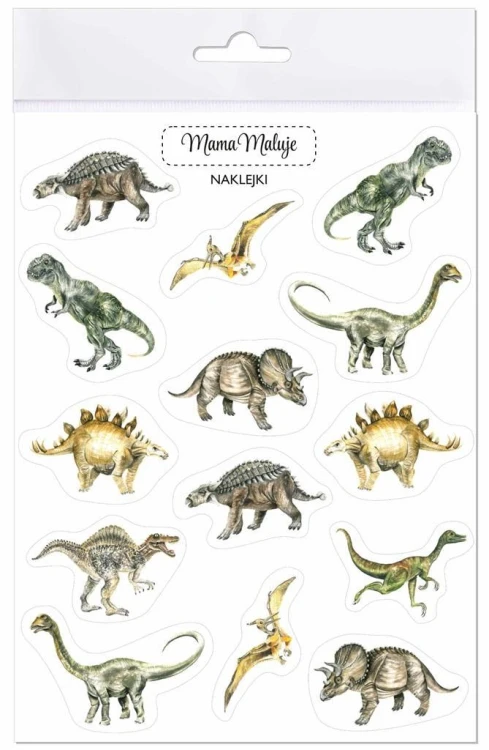 Naklejki Dinozaury, Mama Maluje