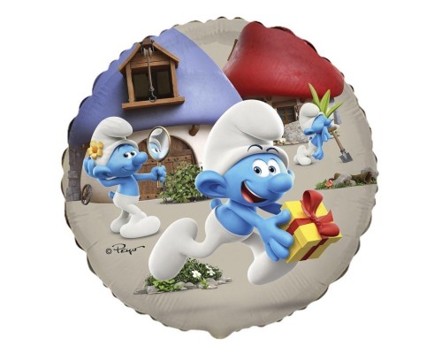 Balon foliowy 46cm Smerfy