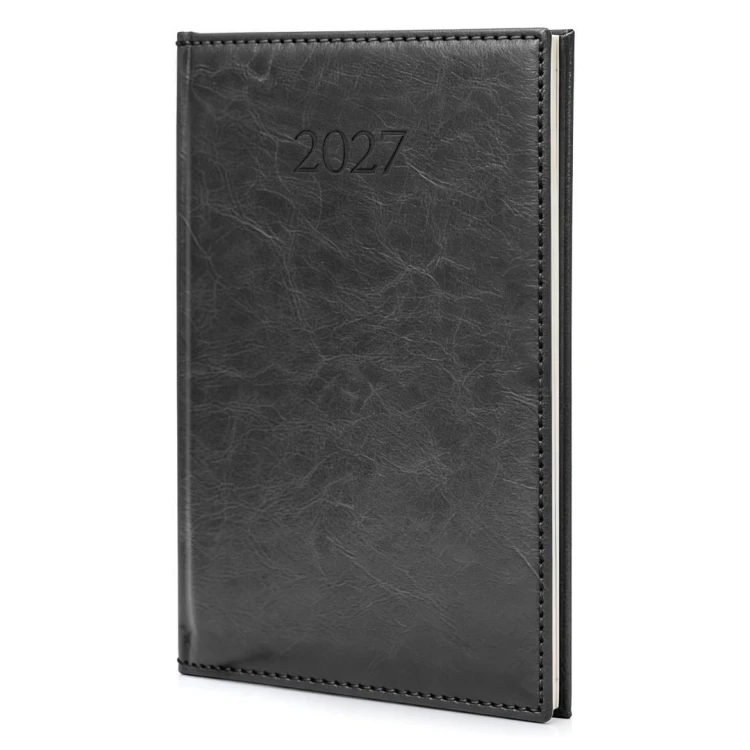 Kalendarz 2027 B5 Agenda Tygodniowy Czarny