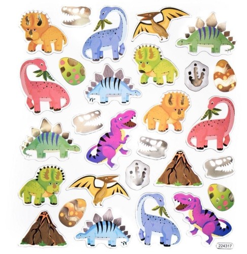 Naklejki dinozaury 28szt, Dalprint