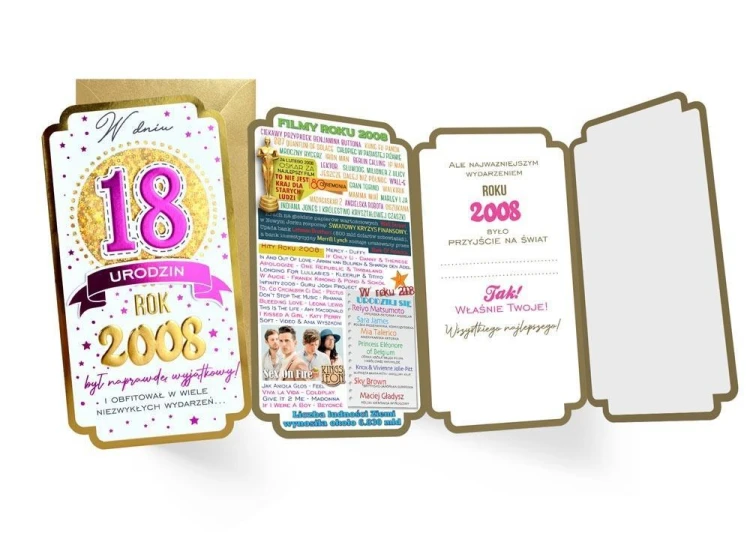 Karnet Urodziny 18