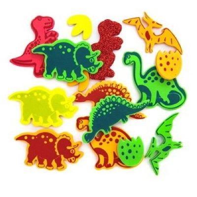 Naklejki z pianki dinozaury 20szt, Dalprint