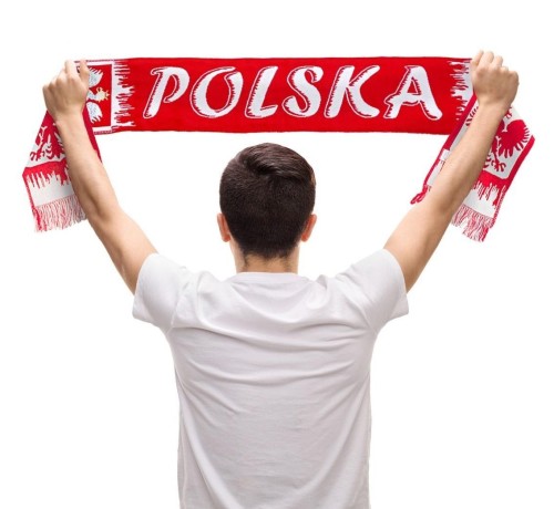 Szalik kibica Polska 130cm