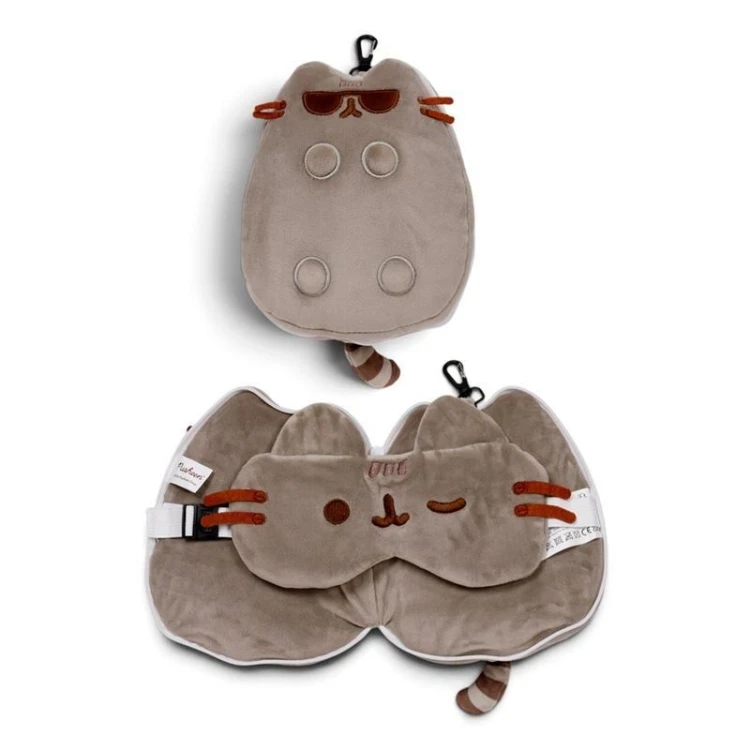 Poduszka podróżna i maska na oczy - Pusheen