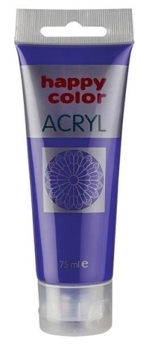 Farba akrylowa 75ml fioletowa HAPPY COLOR, GDD
