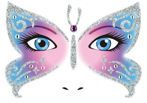 Naklejka Face Art Motyl, Herma