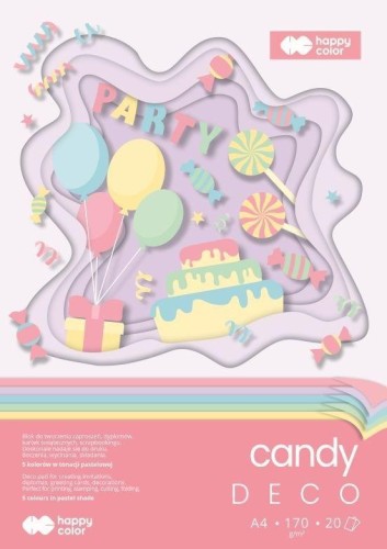 Blok Hobby Deco Candy A4/20K 170g HAPPY COLOR, GDD