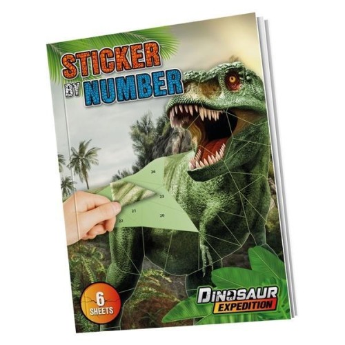 Naklejki po numerach A4 Dino, Grafix
