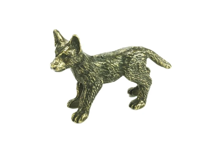 Figurka metalowa Wilk ABINO, ABINO