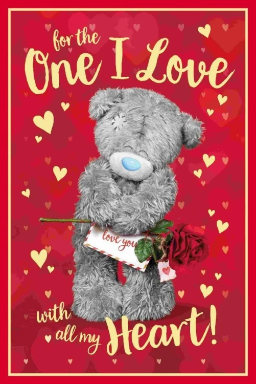 Karnet holograficzny 3D - For the one I love