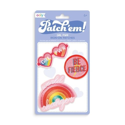 Naprasowanki Patch Em - Grl Pwr, Kolorowe Baloniki