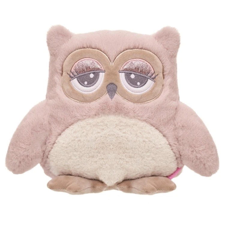 Sowa Abby różowo-kremowa 23cm, Beppe