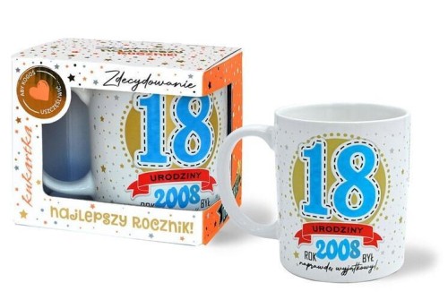 Kubek Premium Urodziny 18, Kukartka