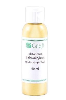 Farba akrylowa metaliczna gold 60ml, Dalprint