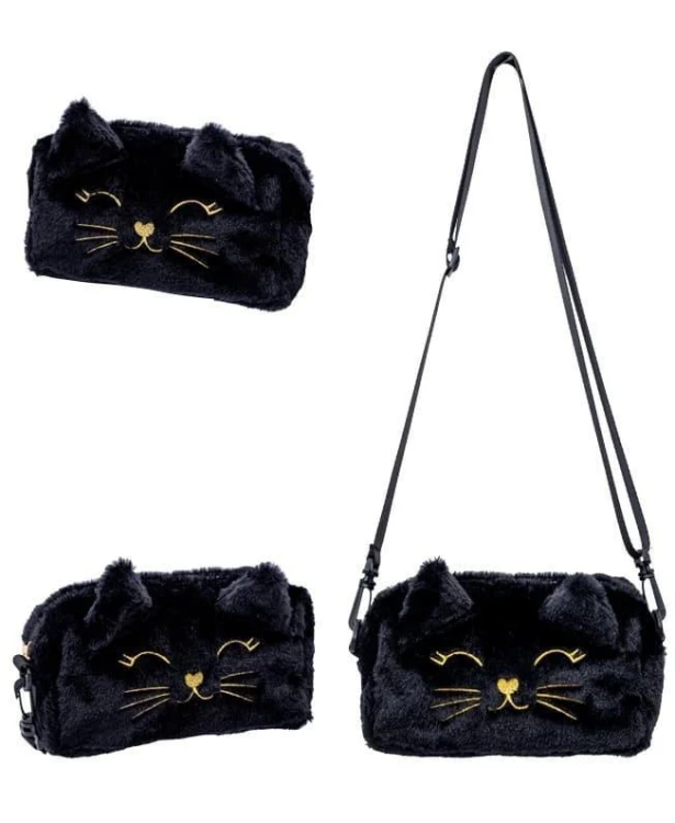 Torebka Fluffy Kitty Black ASTRA