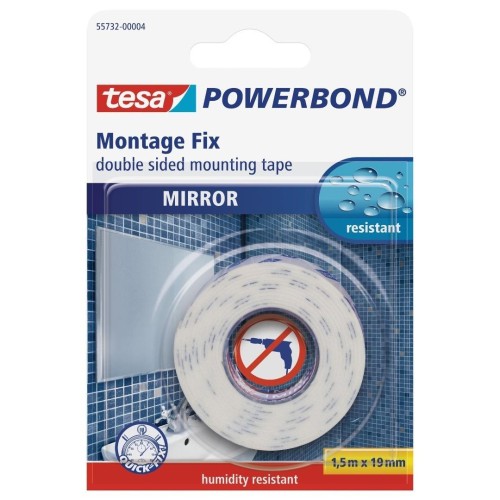 Taśma piankowa PowerBond Mirror biała 1,5m x 19mm