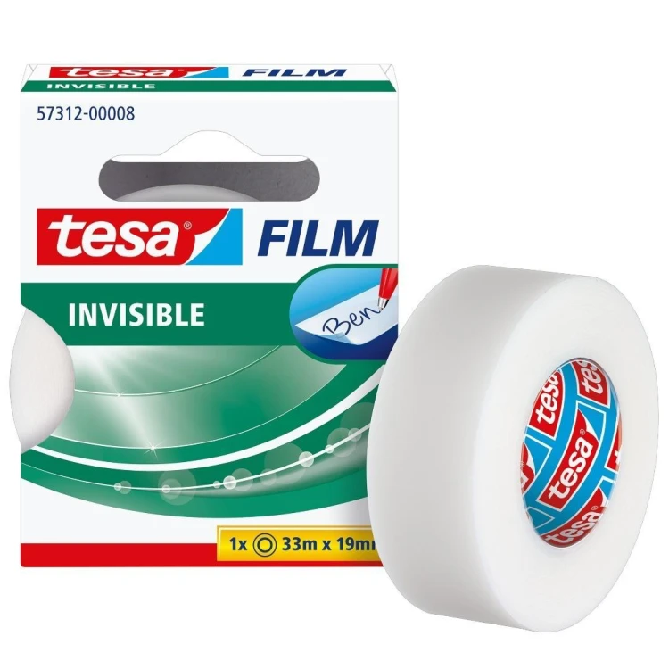 Taśma biurowa Invisible mleczna 33m x 19mm, Tesa