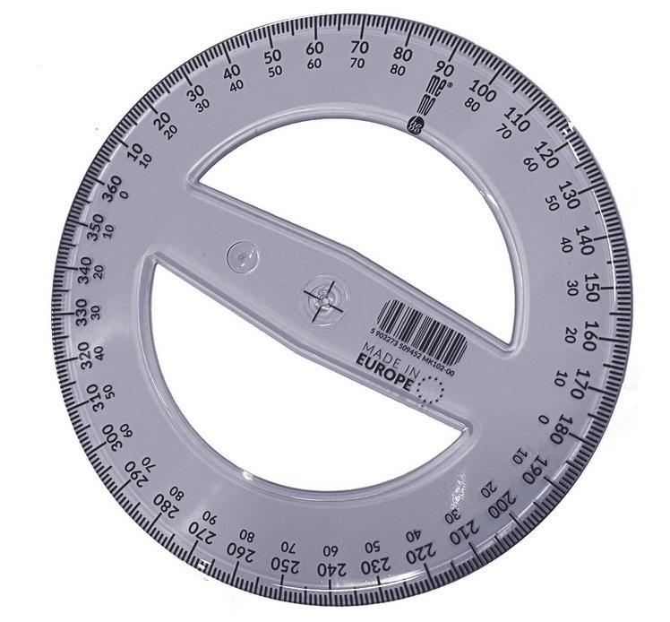 Kątomierz 360 stopni 12cm MemoBe by Pratel, MemoBe