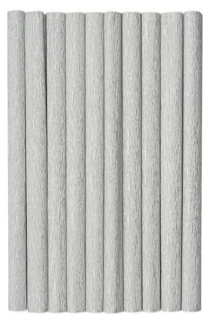 Bibuła marszczona srebrna 10szt 50x200cm HERLITZ