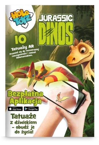 Tatuaże dla dzieci AR Jurassic Dinos, HoloToyz