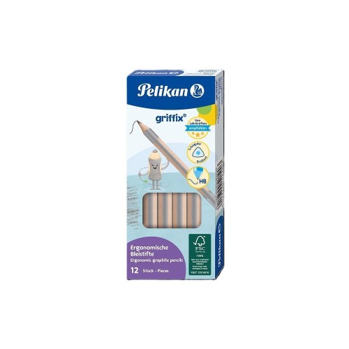 Ołówek Griffix HB (12szt), PELIKAN