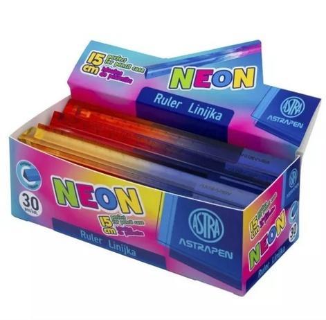 Linijka o trójkątnym przekroju Neon (30szt) ASTRA