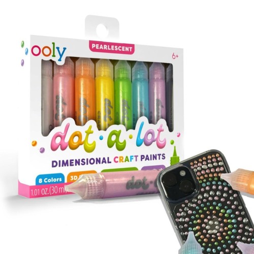 Farbki Dot-a-Lot Perłowe 8 kolorów, ooly