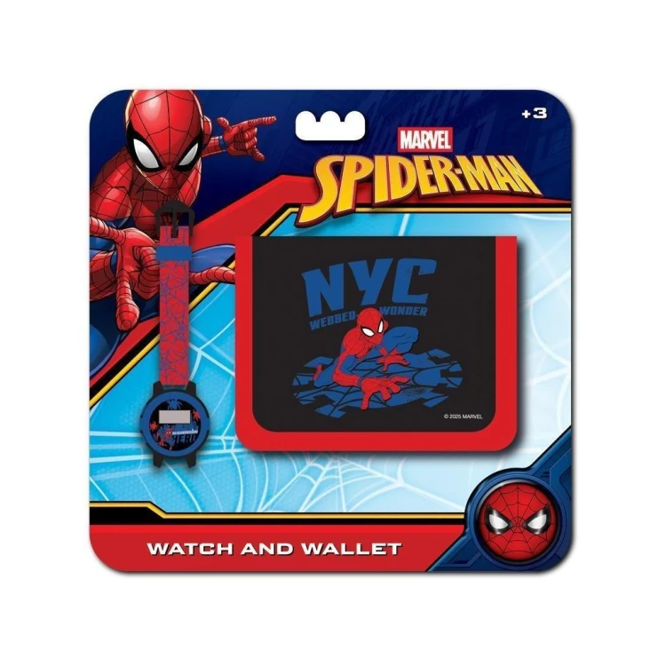 Zestaw prezentowy - portfel i zegarek Spiderman