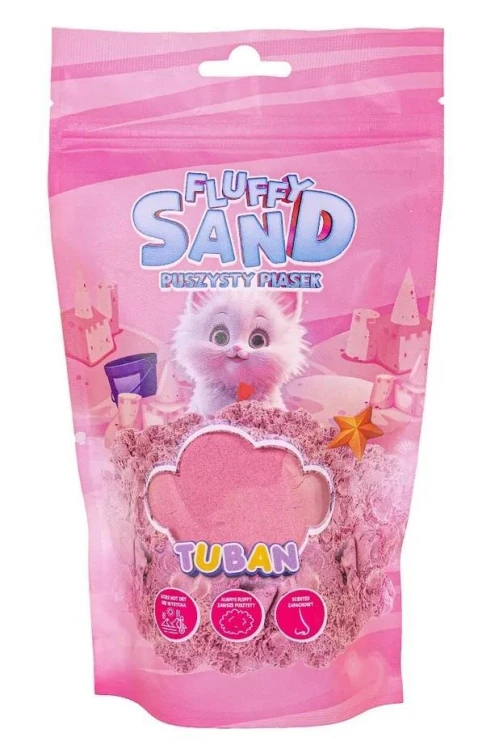 Fluffy Sand 90g puszysty piasek różowy, Tuban