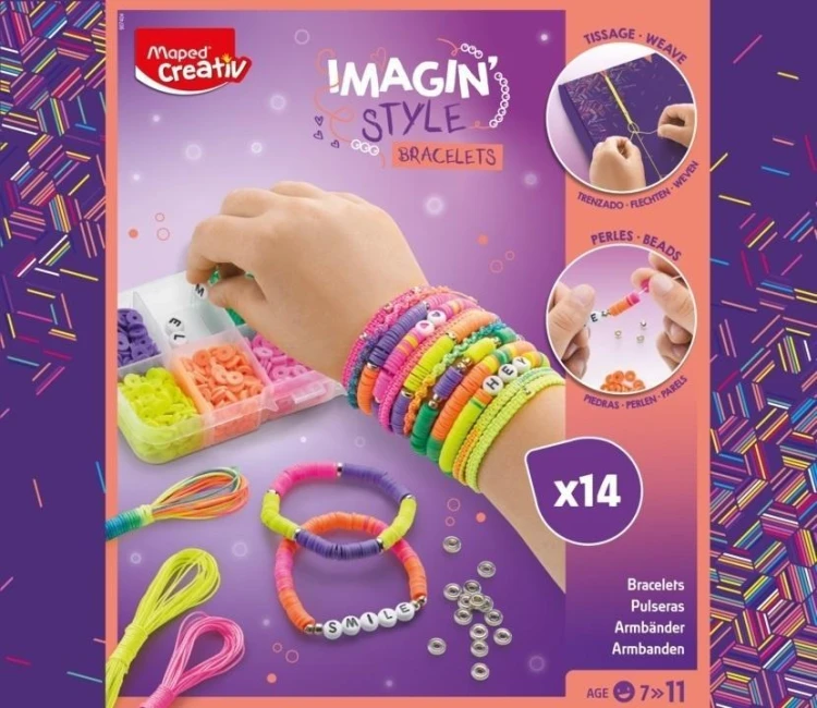 Bransoletki neonowe 14 szt. CREATIV, Maped