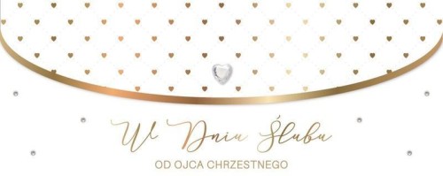 Karnet Ślub od ojca chrzestnego LUX-195