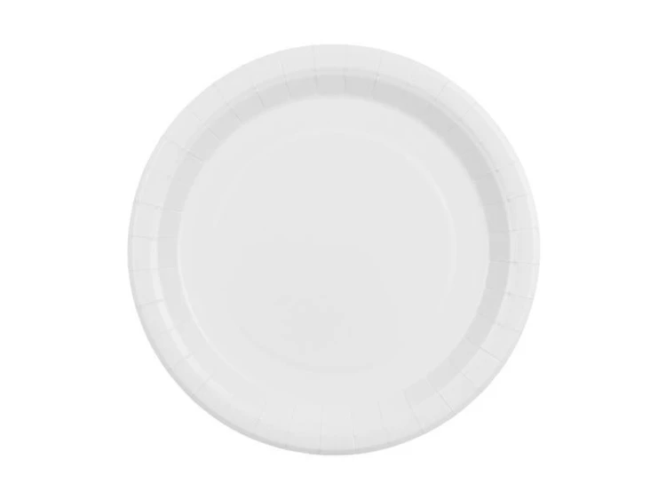 Talerzyki papierowe biały 23cm 6szt