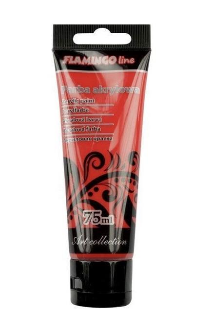 Farba akrylowa 75ml 027 czerwona, Titanum