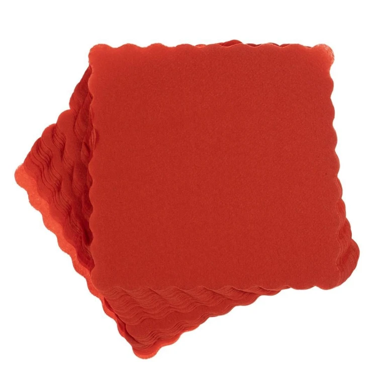 Serwetki gastronomiczne czerwone 15x15cm 120szt