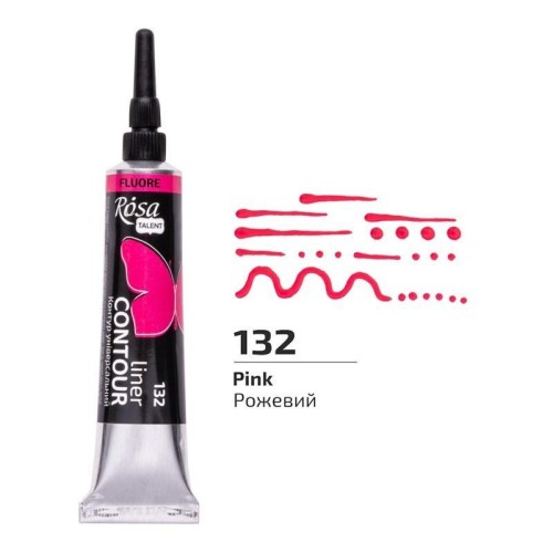 Farba aktylowa kontur universal fluor pink 20ml