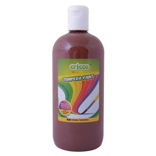Farba tempera 500ml brązowa CRICCO, Cricco
