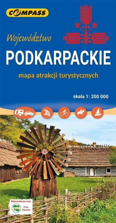 Mapa atrakcji turystycznych Podkarpackie