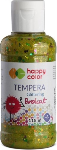 Farba Tempera 118ml brokat złota HAPPY COLOR, GDD