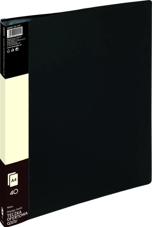 Teczka ofertowa 40 koszulek czarna GRAND, Grand